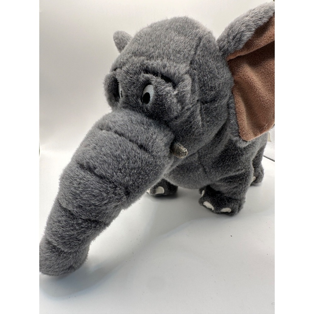 Disney Store George of the Jungle Shep Plush Gray Elephant 10" tall 15" Long